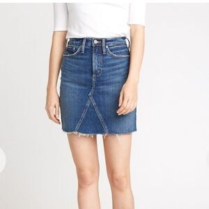 Silver Jeans Frisco Denim High Rise Skirt 26 0